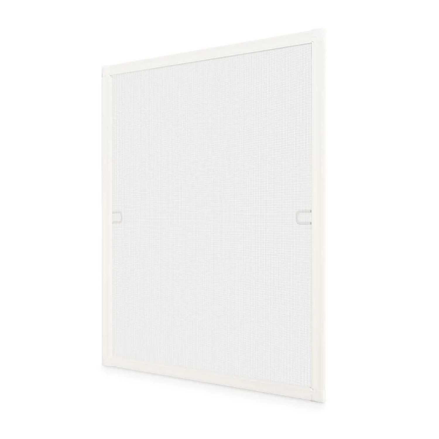 Avosdim Insektenschutz Spannrahmen 130 x 150 cm Weiß Gewebe Grau zum Kleben