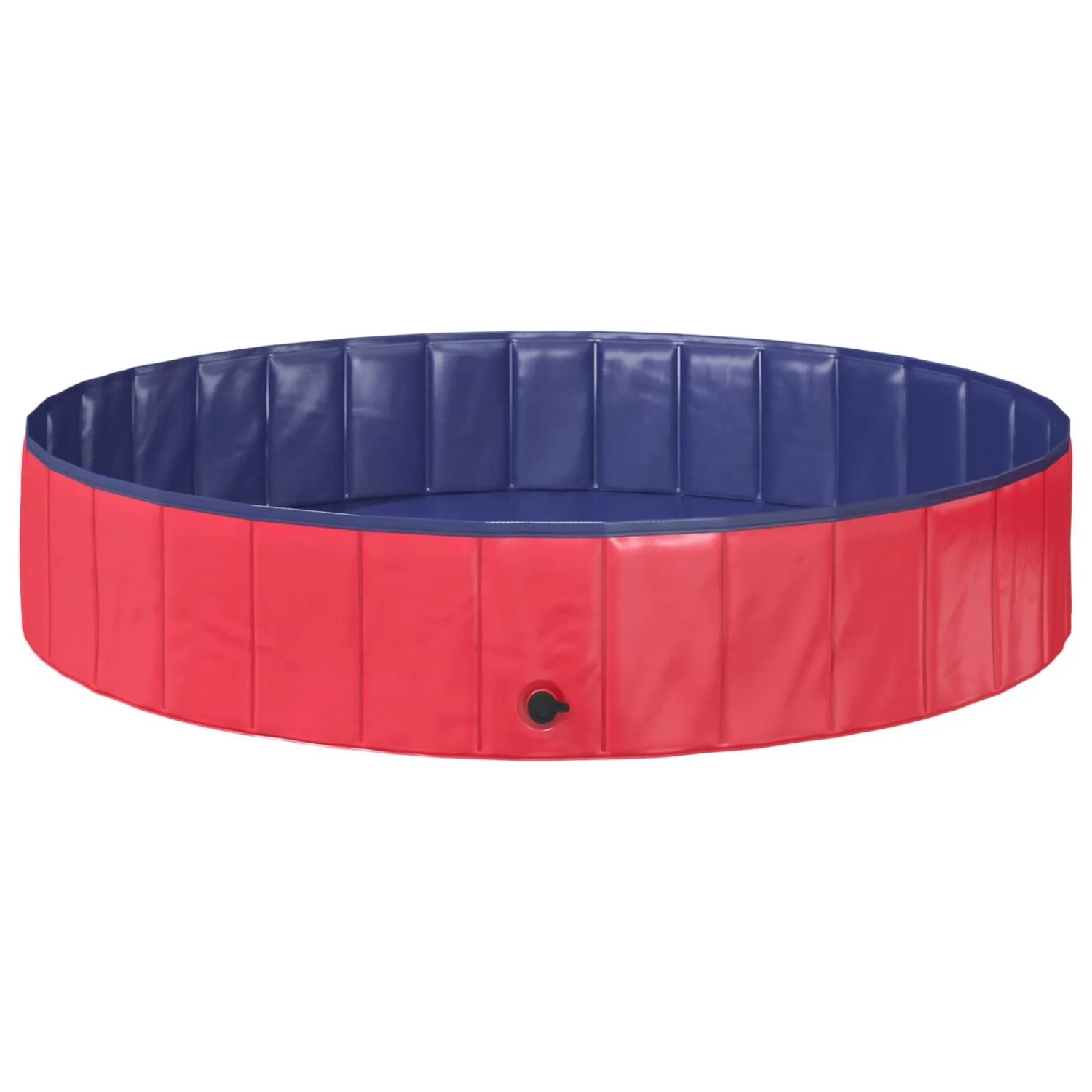 vidaXL Faltbares Hundeschwimmbecken Rot und Blau Ø 160 x 30 cm PVC 3416317
