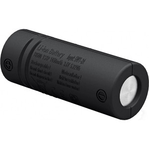 Ledlenser Akku 1450 für LED-Taschenlampen, Lithium-Ionen-Akku in Schwarz.