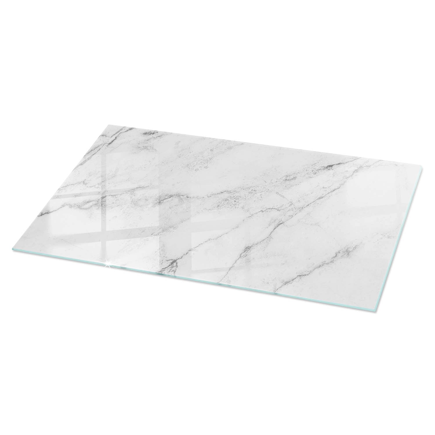 Tulup Tischplatte Marmoroberflächenmuster Glas für Tischplatte 100x50 cm We günstig online kaufen
