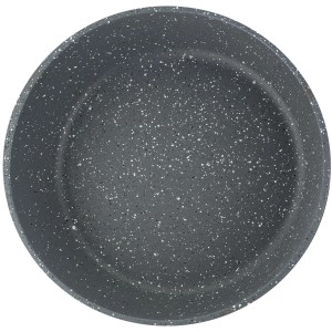 GSW Kochtopf Gourmet Granit, Innenansicht. Graue Granit-Optik mit weißen Sprenkeln.