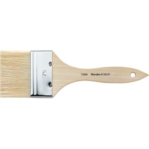 Marabu Pinsel Robust 75mm, Borstenpinsel mit Holzstiel für Kindergarten, Schule und Hobby.