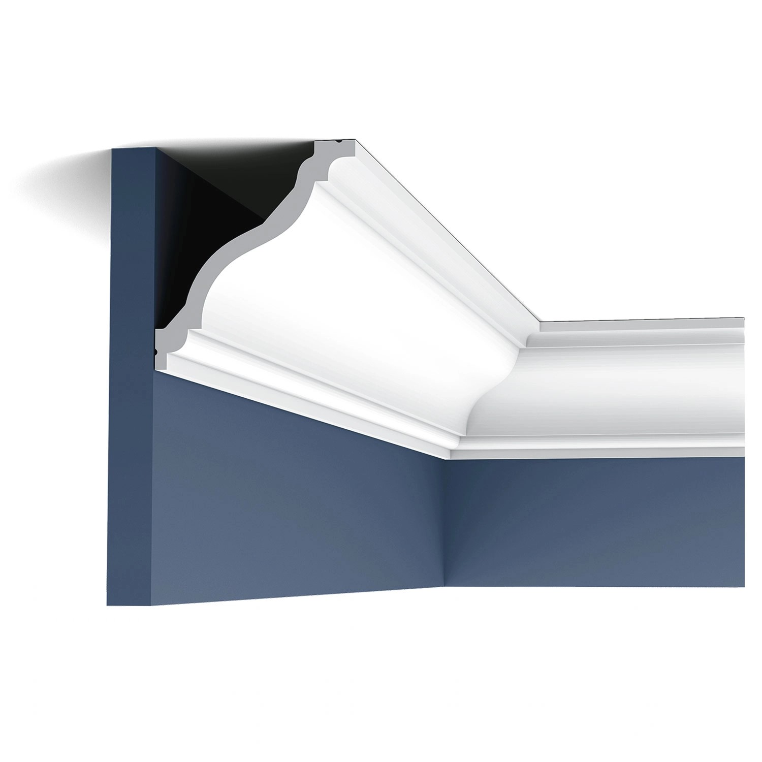 ORAC DECOR C333 LUXXUS Decken Eckleiste Stuckleiste Stuck Dekor Zierprofil 2 m 200 cm x 12,2 cm x 11,1 cm Weiß