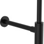 Kirchhoff Design Siphon in Schwarz Matt für Waschbecken.