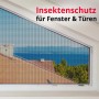 Zuschneidbares KARAT Fliegengitter aus Fiberglas für Fenster und Türen, Maschen schützen vor Insekten.