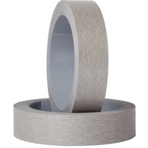 Selbstklebender Kantenumleimer in Titan-Optik, 5 m x 19 mm, für Arbeitsplatten.