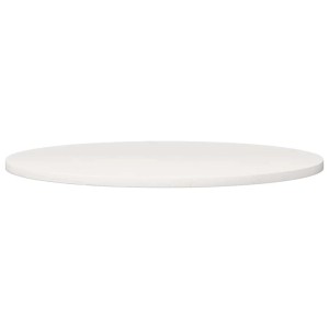 vidaXL Tischplatte Rund Weiß Ø80x3 cm Massivholz Kiefer 833671