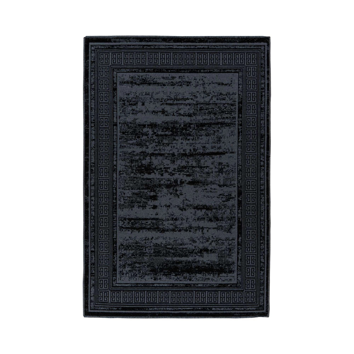 MeGusta Kurzflor Teppich Schwarz Klassisch Modern  120 x 170 cm günstig online kaufen