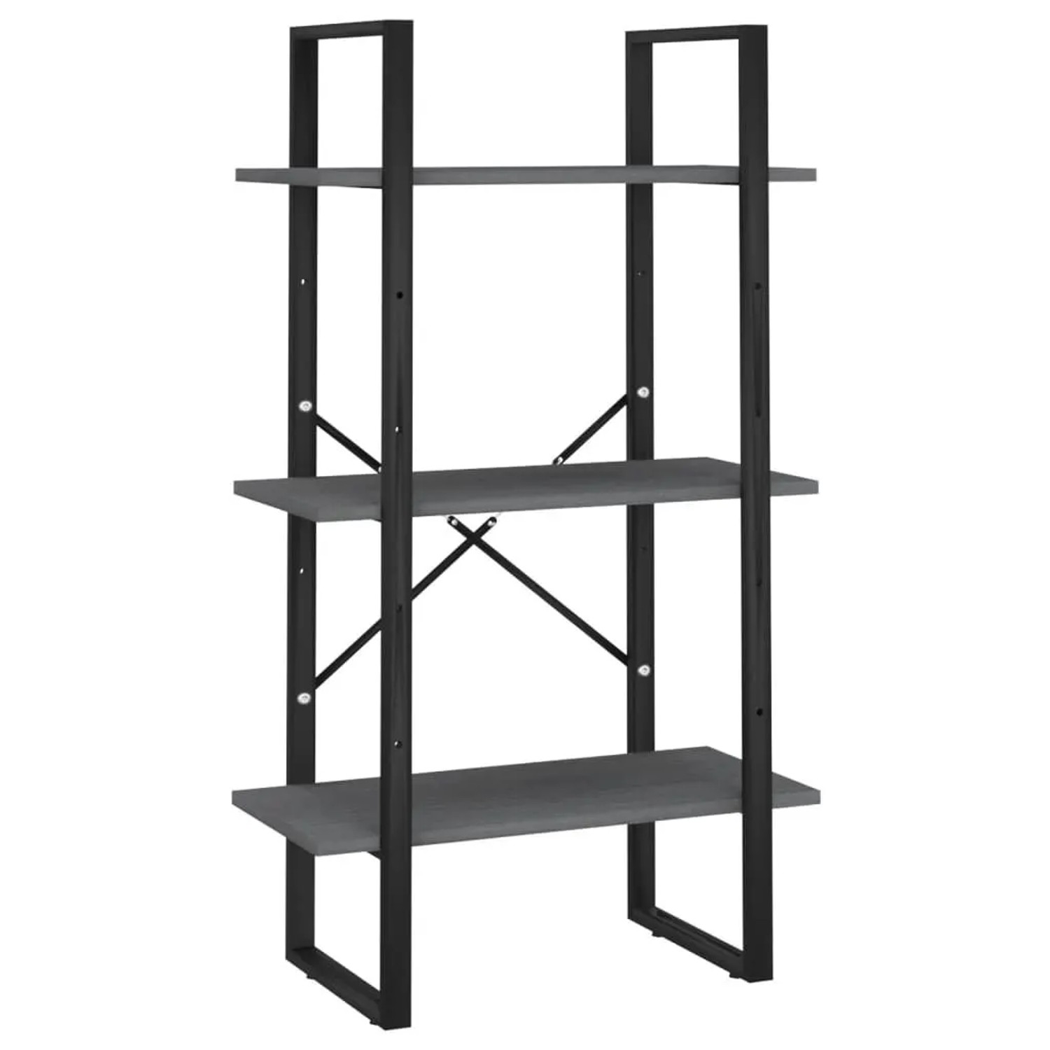 vidaXL Standregal Grau 60x30x105 cm Massivholz Kiefer 806514