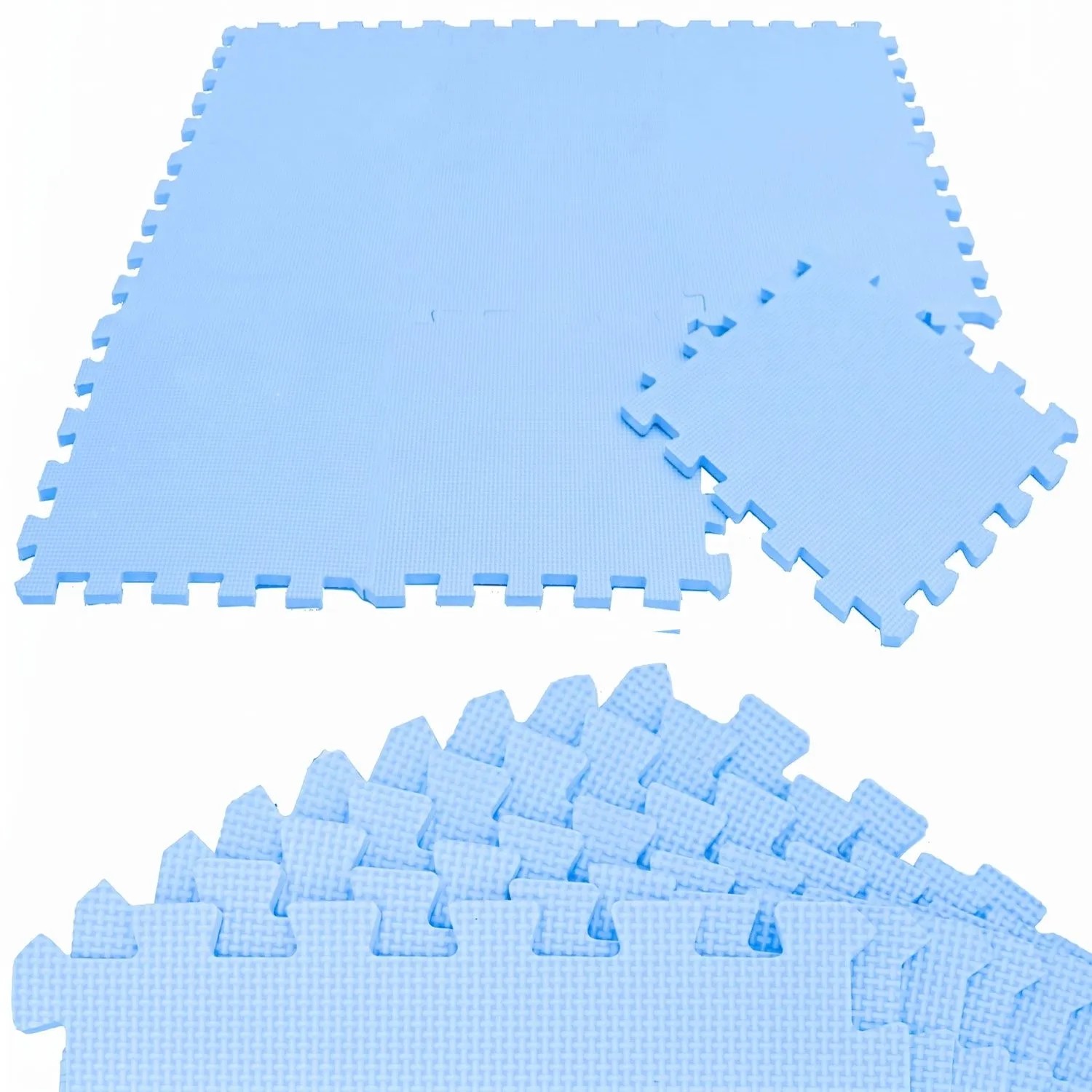 LittleTom Baby & Kinder Puzzlematte 30 x 30 cm 9 Stück  Blau