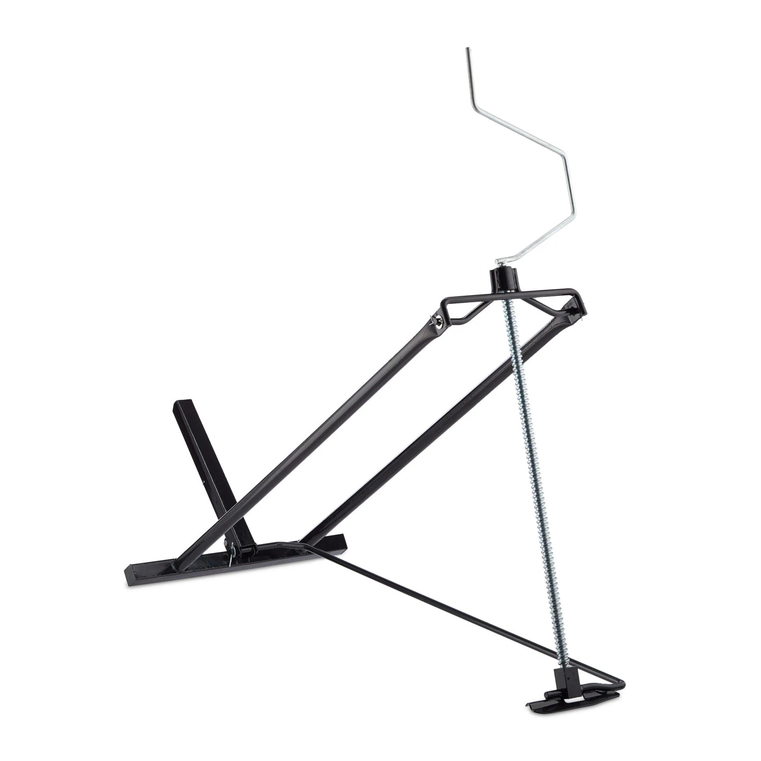 Relaxdays Rasentraktorheber Stahl Schwarz Klappbar Stufenlos Einstellbar 130 cm x 160 cm x 60 cm 11.95 kg