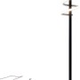 Näve LED Stehleuchte Belleza, 140 cm, Design-Stehlampe mit spiralförmigem Leuchtkörper.