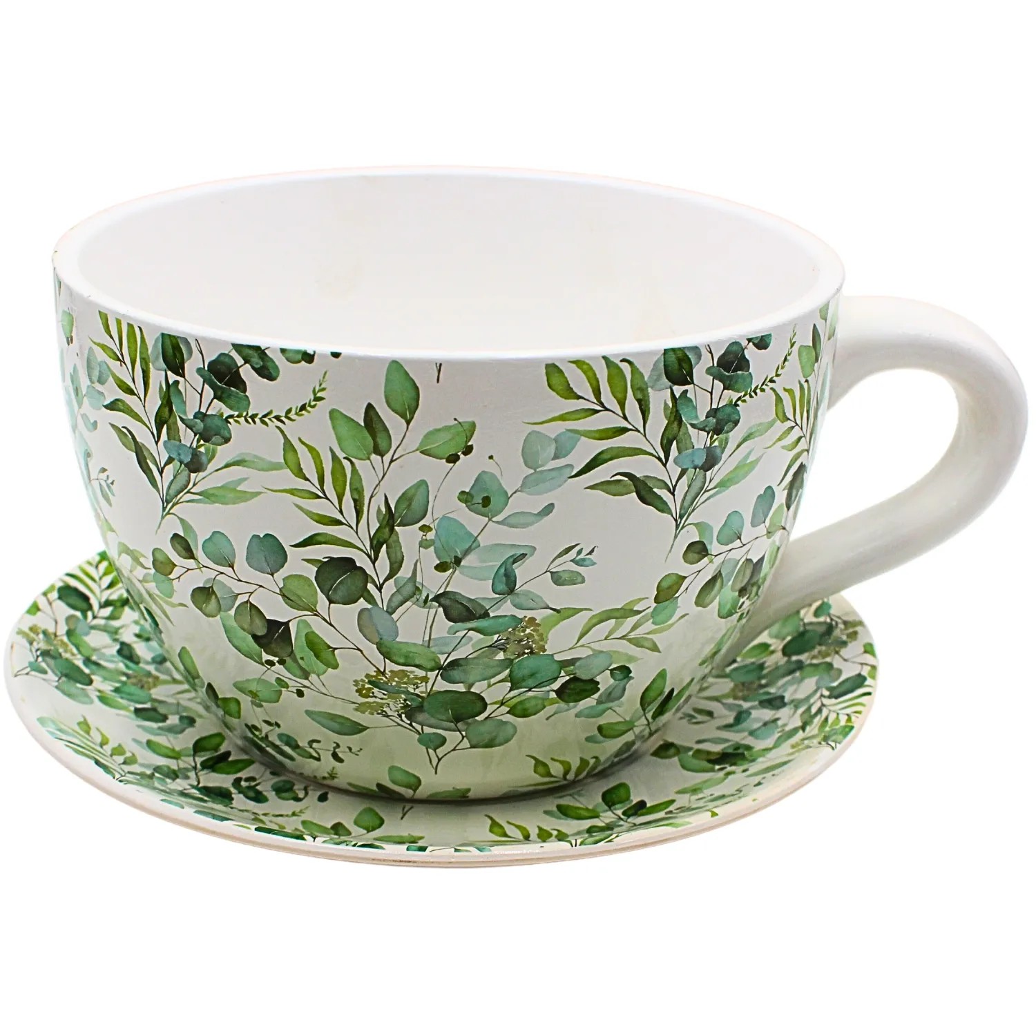 Dekohelden24 Blumentopf Pflanztopf Pflanztasse Pflanzkübel Pflanzgefäß L/B/H 34 x 28 x 16 cm
