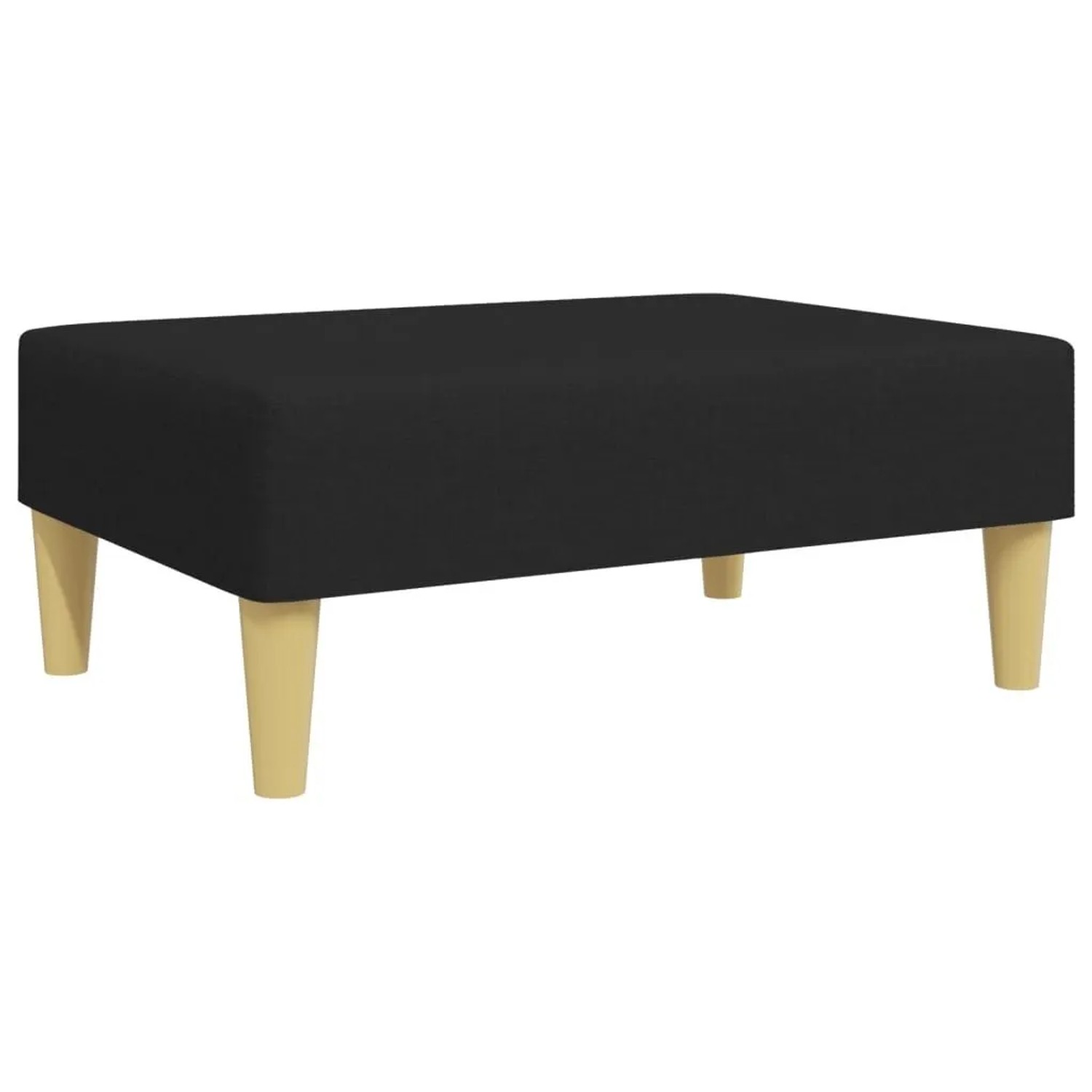vidaXL Fußhocker Schwarz 77x55x31 cm Stoff 379555