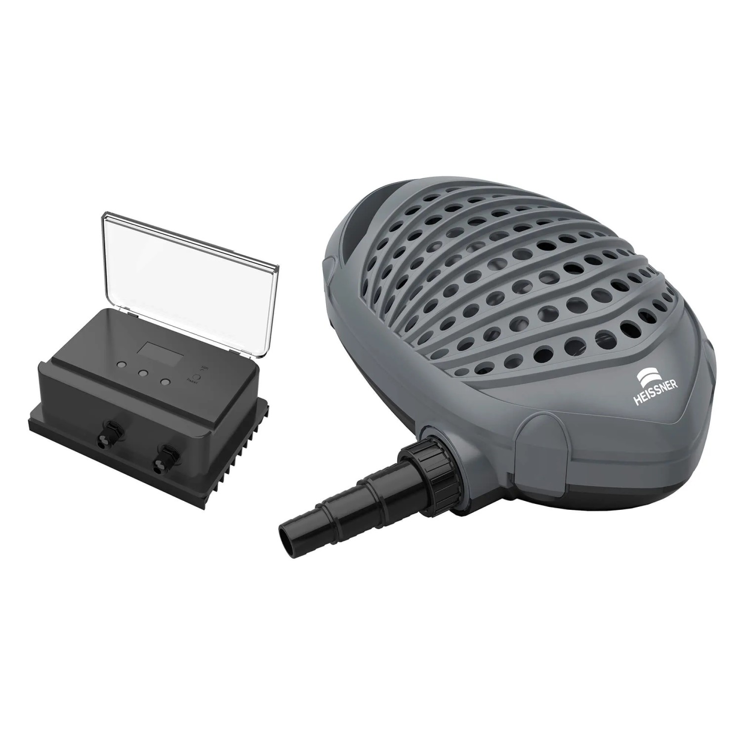 Heissner Aqua Craft Smart Teichpumpe 10.000 l/h mit Controller für Bachlauf und Filter.