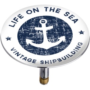 Wenko Badewannenstöpsel Anchor mit Anker-Motiv und maritimen Design.