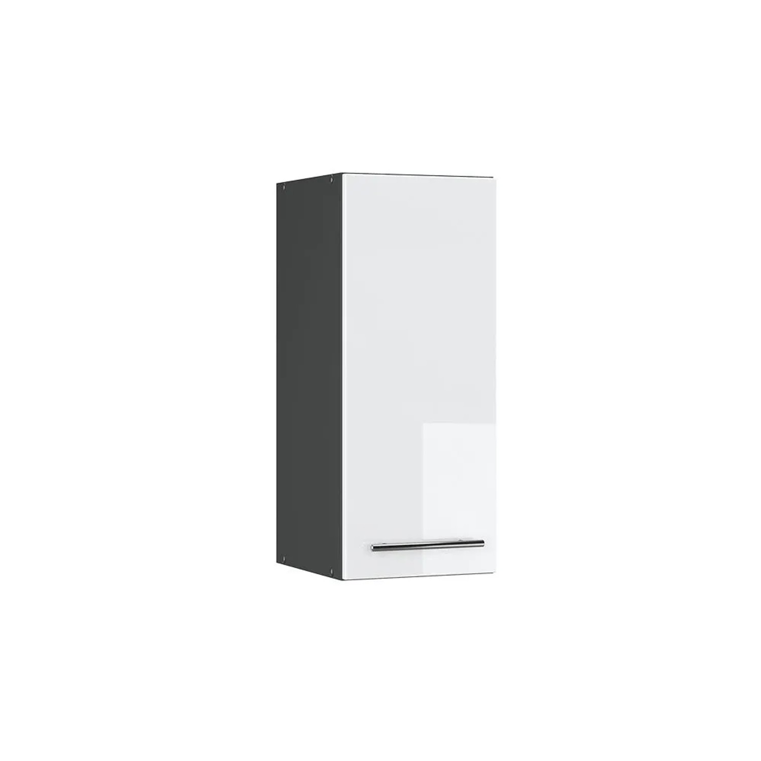 Vicco Hängeschrank Fame-Line Hängender Küchenschrank Weiß Hochglanz Anthrazit 30 cm