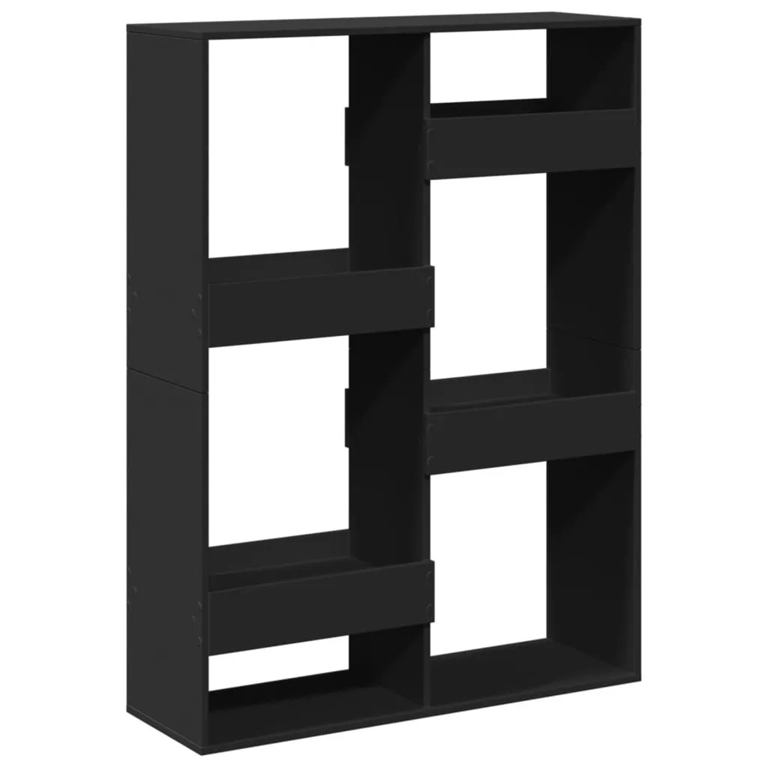 vidaXL Raumteiler Schwarz 100x33x135 cm Holzwerkstoff 3309556