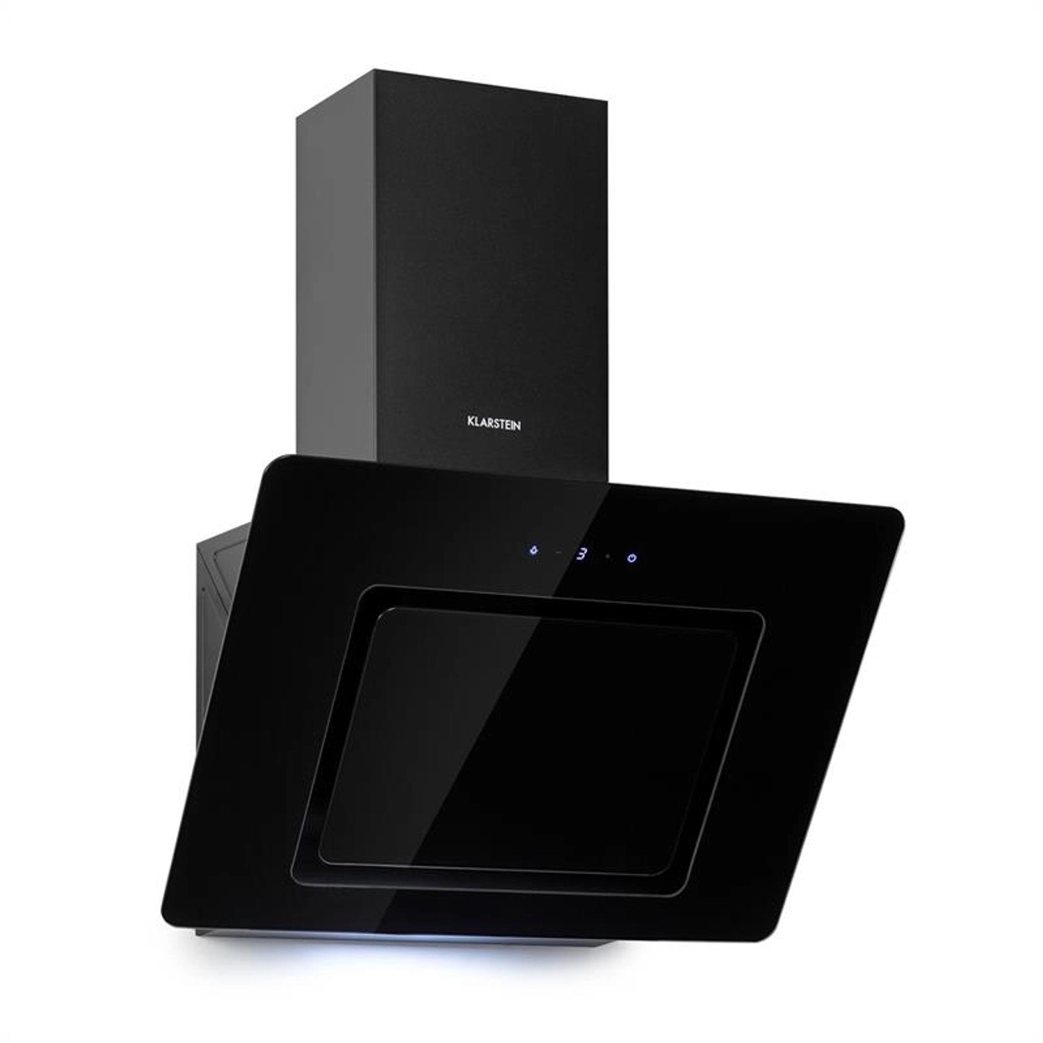 Klarstein Sofia 60 Dunstabzugshaube Kopffrei 300 m³/h Touch-Control Glasfront Schwarz