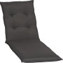 Beo Liegenauflage Trier Grau für Gartenliegen, bequemes Sitzkissen mit Baumwoll-Polyester-Bezug.
