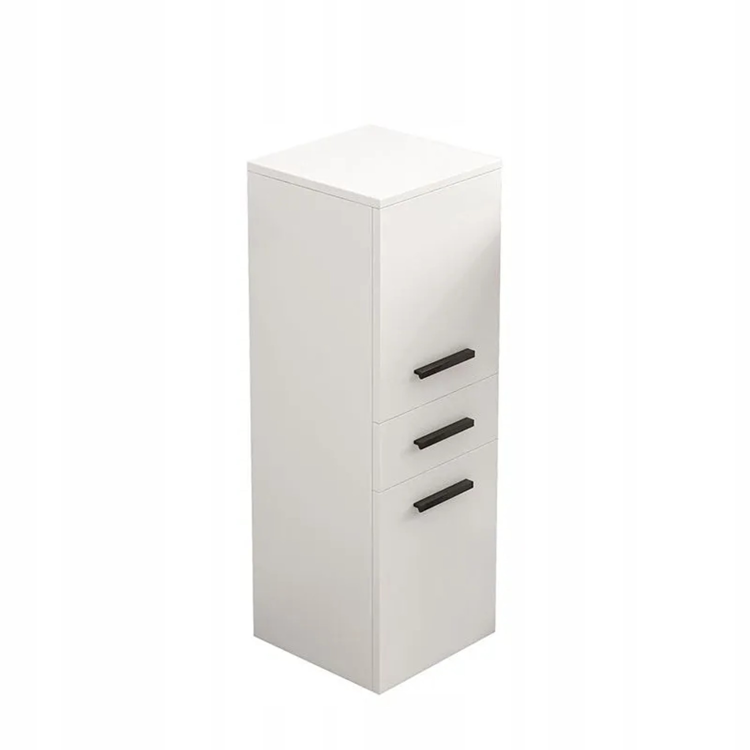 Rebiko Büroschrank Mit Schublade 2 Regalböden Weißer Schrank Bücher Ordner Loft, 85 Cm