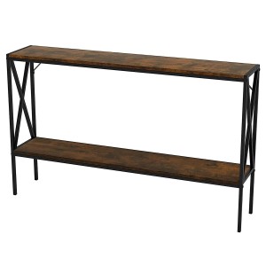 Costway Konsolentisch mit Metallrahmen Industrial Design 120 cm