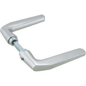 AnsaPro Türgriffpaar Aller, Alu natur, für Zimmertüren.