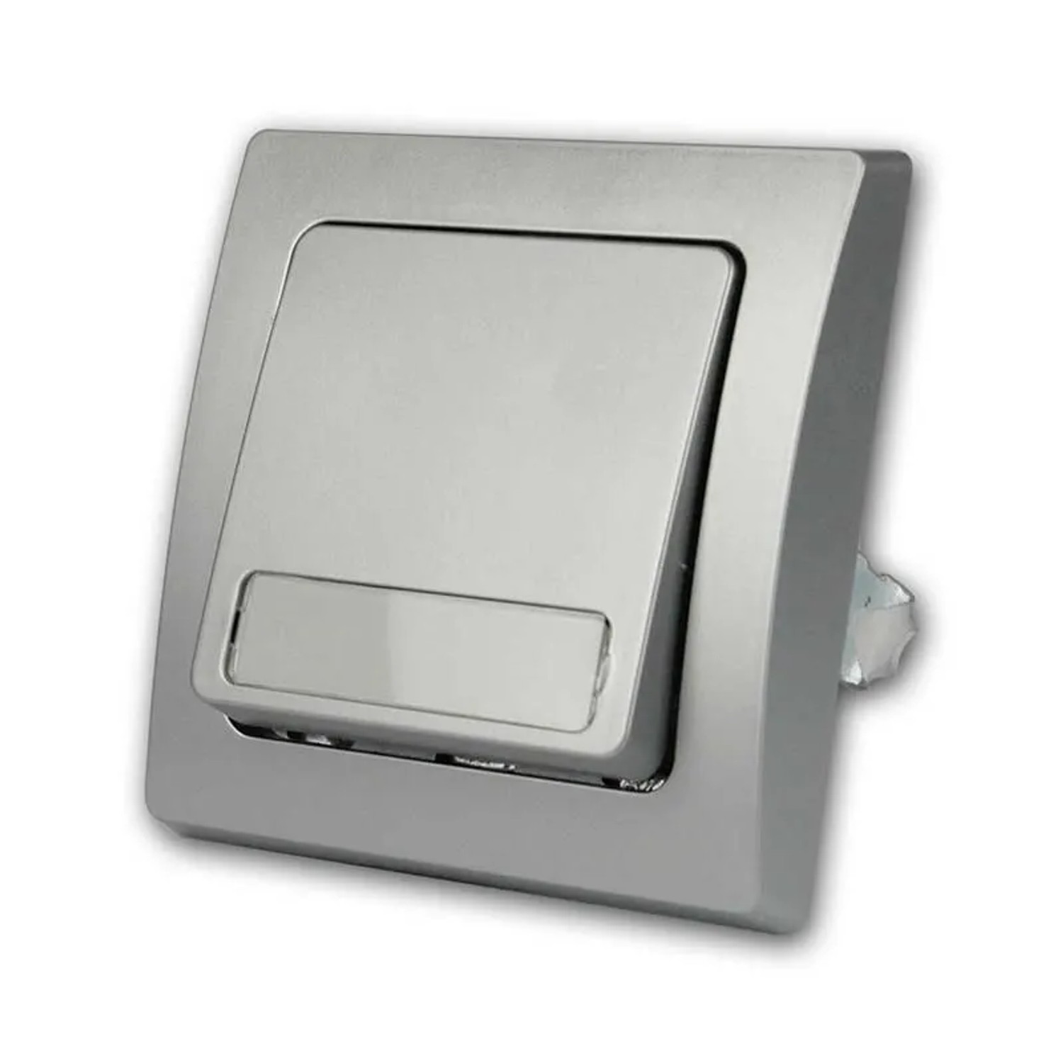 ChiliTec DELPHI Taster mit Namensschild 250V 10A Silber