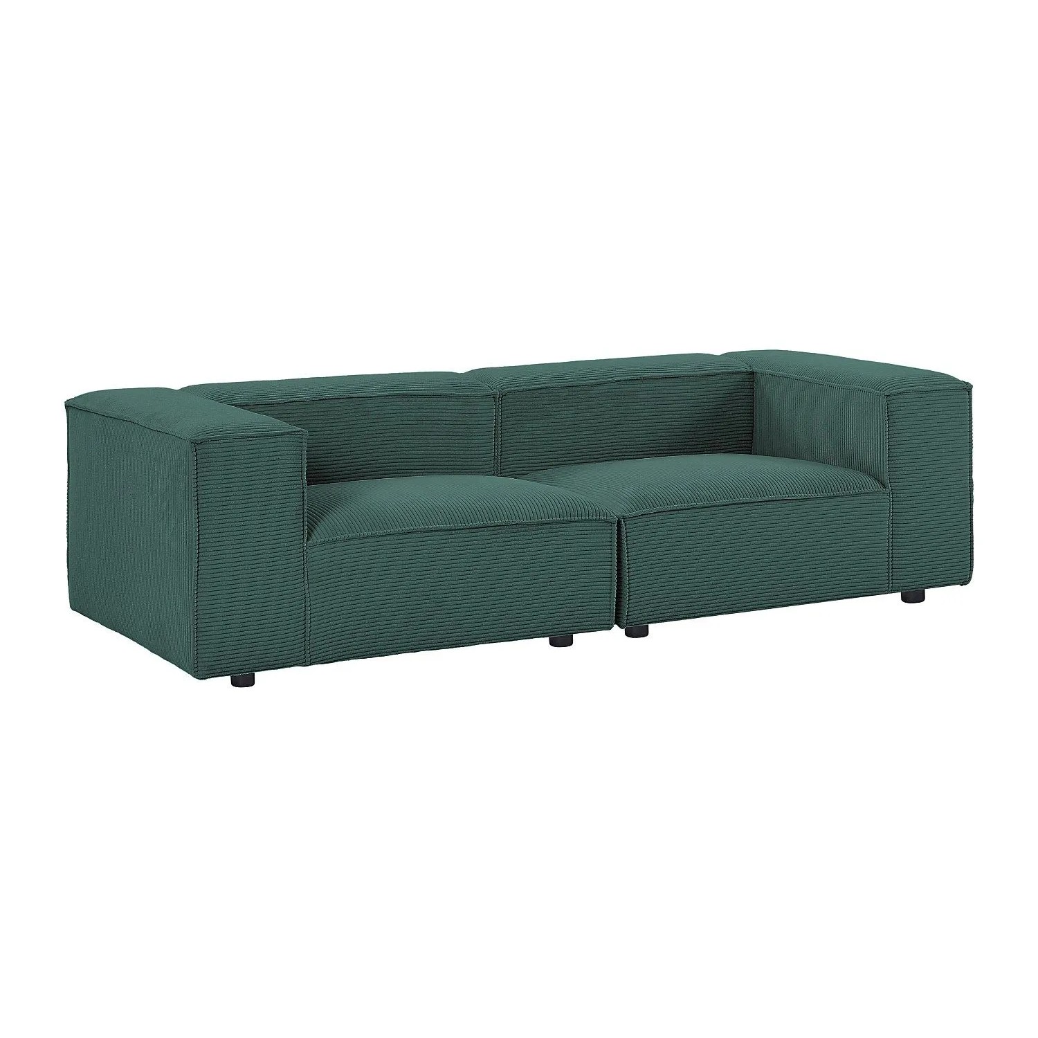 Vente-unique Modulierbares Sofa Ruzolo Grün 242 cm