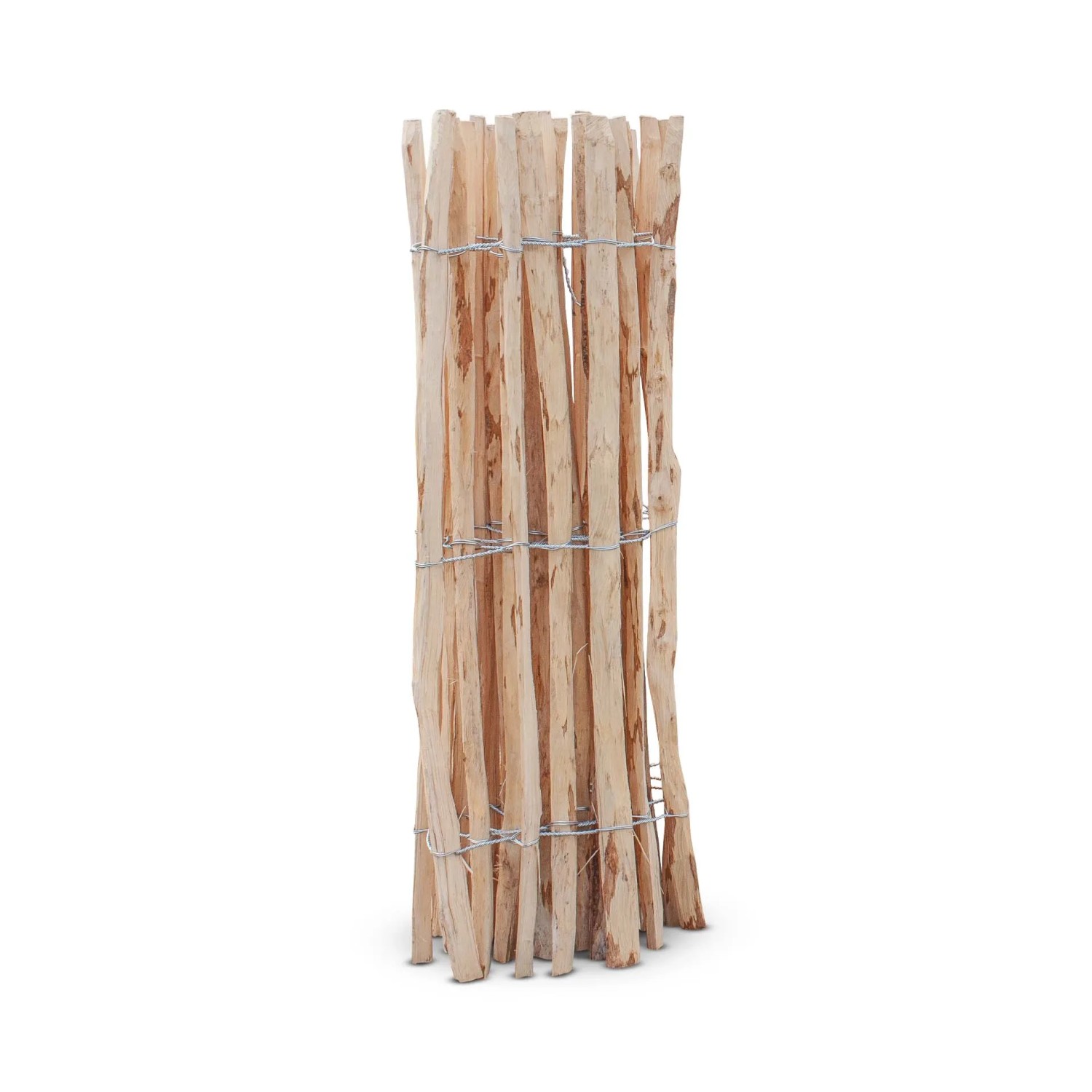 Stiltreu Staketenzaun Haselnuss, 90cm hoch, Lattenabstand 7-9cm, für Garten und Beet