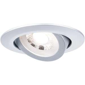 Paulmann LED-Einbaustrahler 3er Set, Chrom matt, schwenkbar. Deckenleuchte mit warmweißem Licht.