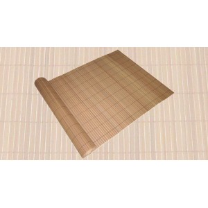 DELUKE Sichtschutzmatte ELMA PVC 90x500cm Dunkelbraun Kunststoff Balkon Sichtschutz Wetterfest Balkon-Windschutz