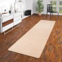 Beiger Teppichläufer (100x400cm) der Serie Snapstyle Trend Velours Joy. Passt zu Laminat und Fußbodenheizung.