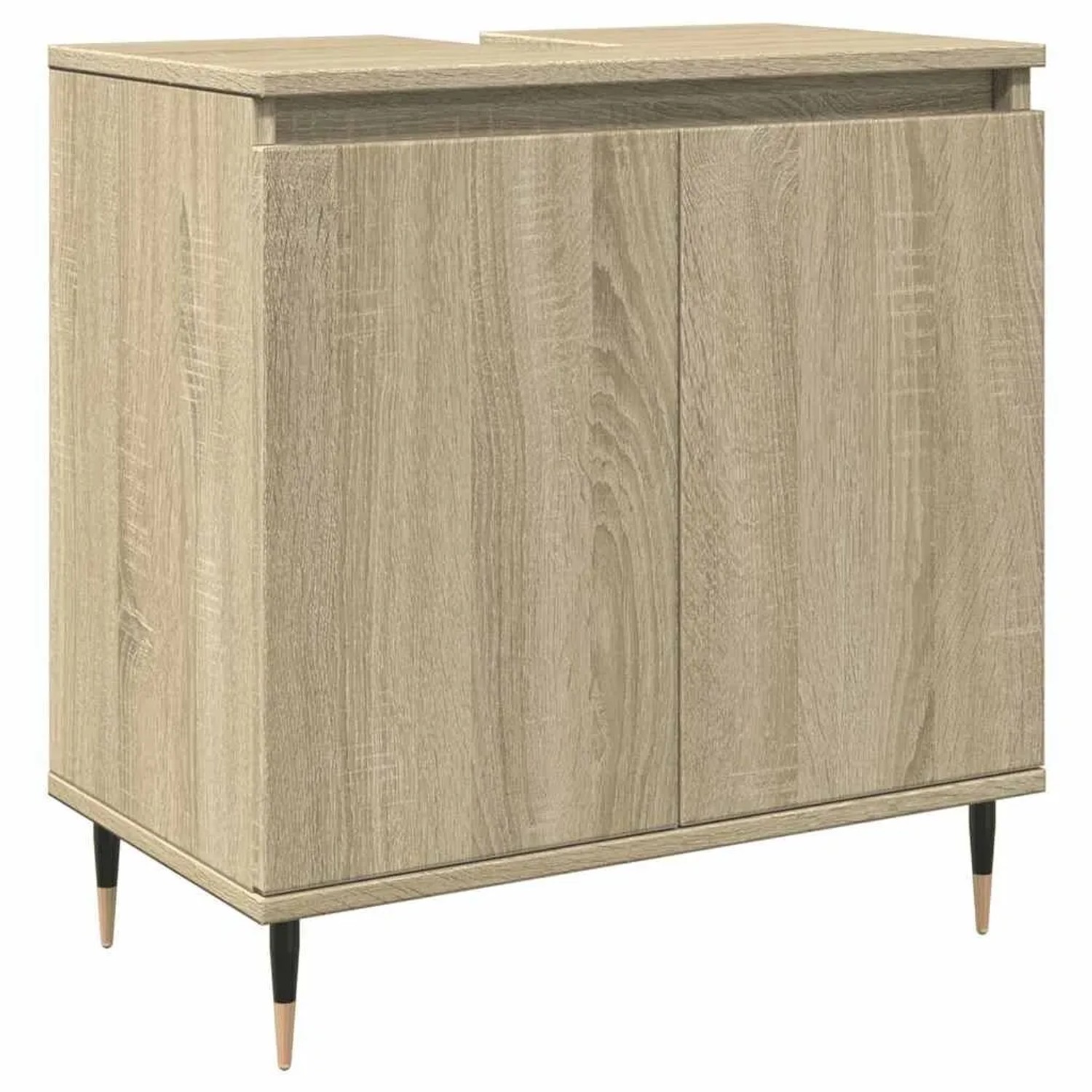 vidaXL Badschrank Sonoma-Eiche 58x33x60 cm Holzwerkstoff 849673 günstig online kaufen