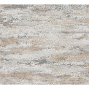 A.S. Création Vliestapete in Putzoptik, creme-grau. Dekorative Tapete mit leichter Struktur.