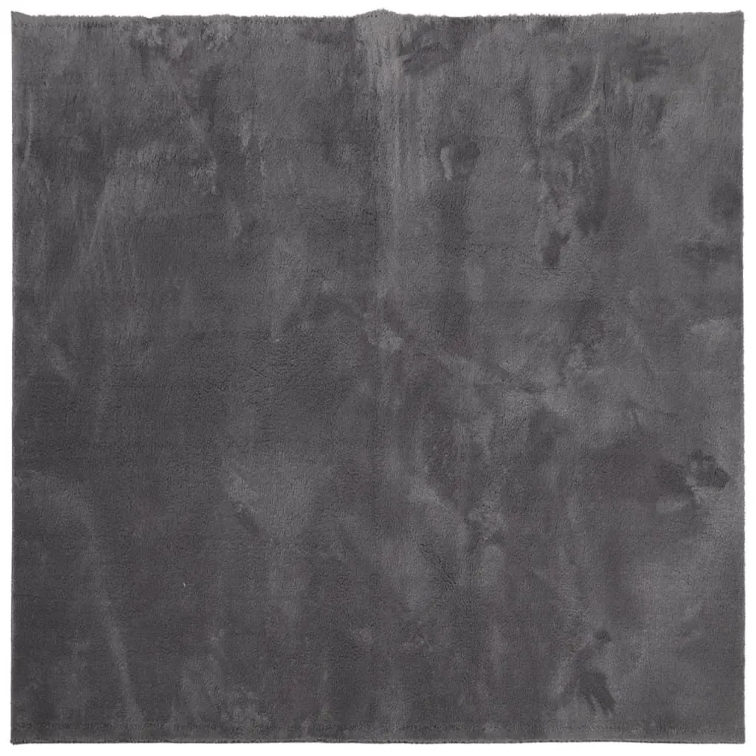 vidaXL Teppich HUARTE Kurzflor Weich und Waschbar Anthrazit 200x200 cm 3750 günstig online kaufen