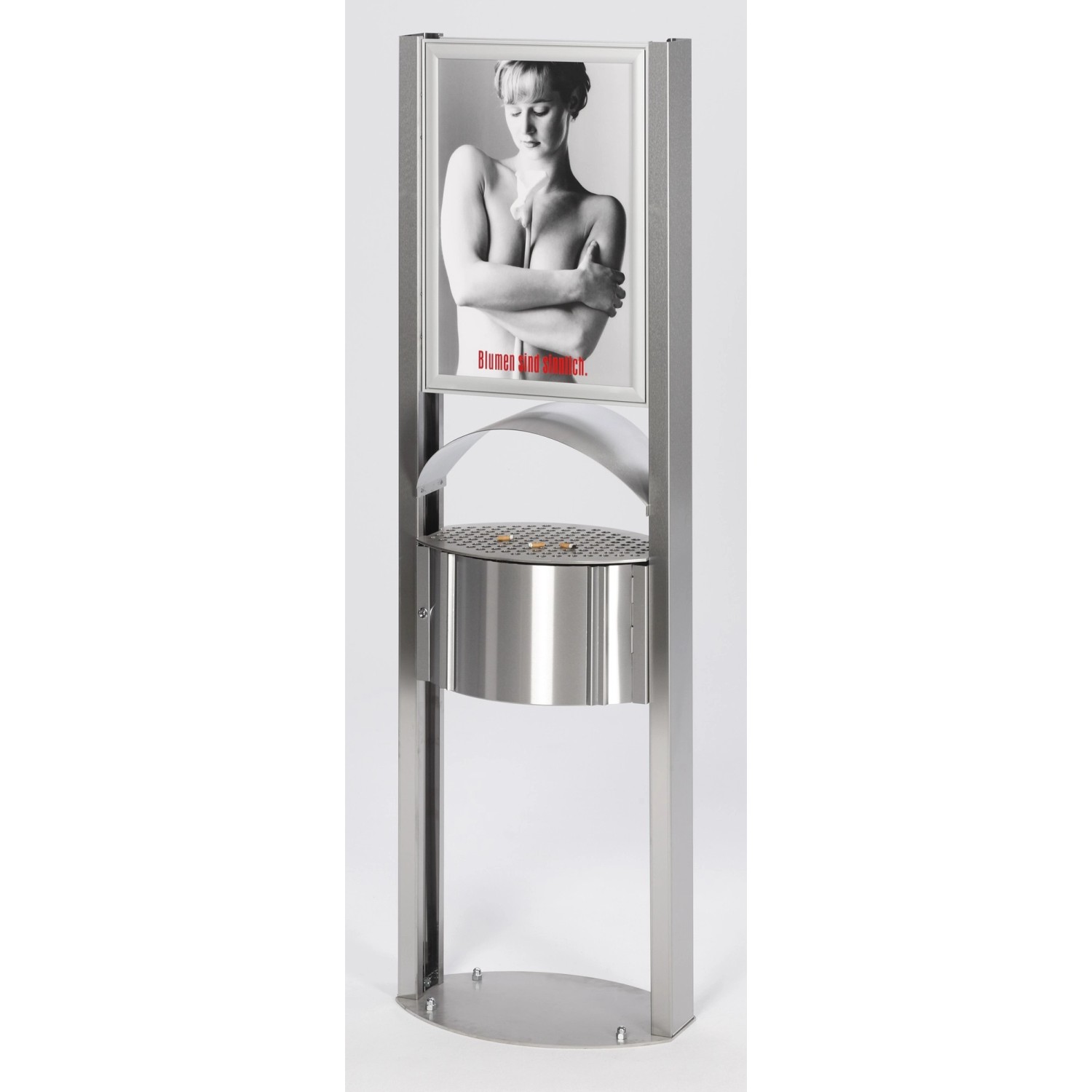 PROREGAL Robuster Standascher Mit Schutzdach Werbefläche Für Aussenbereich günstig online kaufen