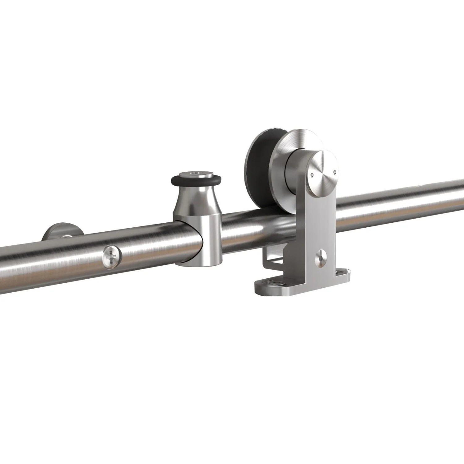 SOTECH Edelstahl Schiebetüren Set MANSION Von Oben Anschraubbar Bis 80 kgTürgewicht für Max 1000 mm Türbreite und 30 Bis...