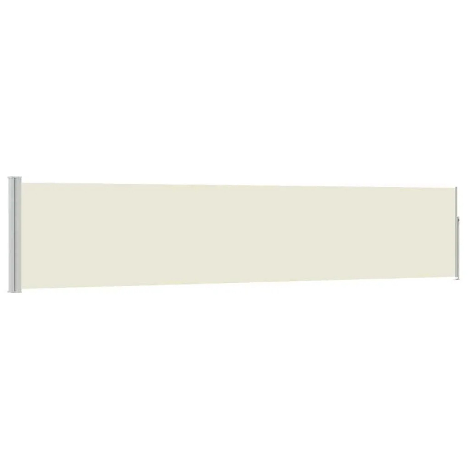 vidaXL Ausziehbare Seitenmarkise 100×500 cm Creme 48383