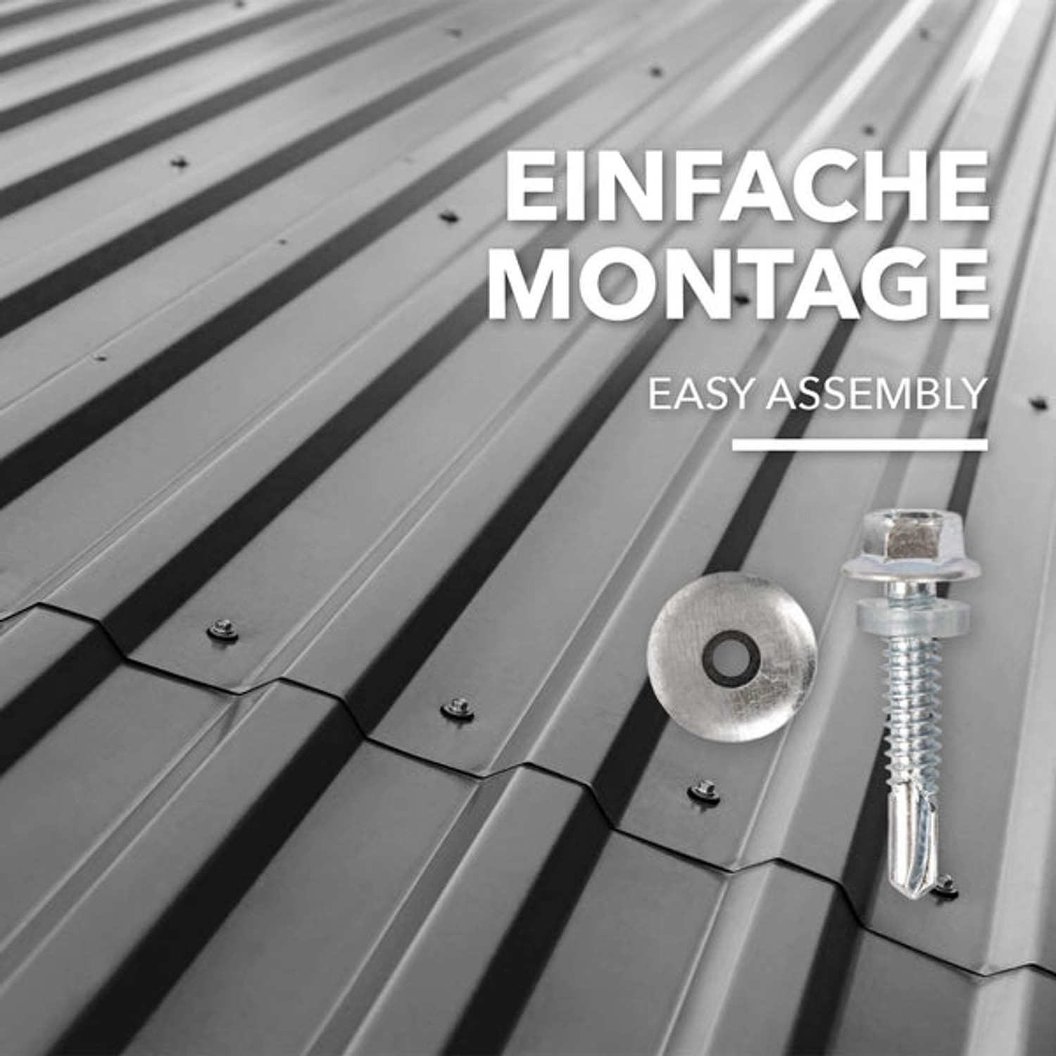 Karat Trapezblech 115 x 45 cm Profilblech Stärke 0.25 mm 15erSet inkl