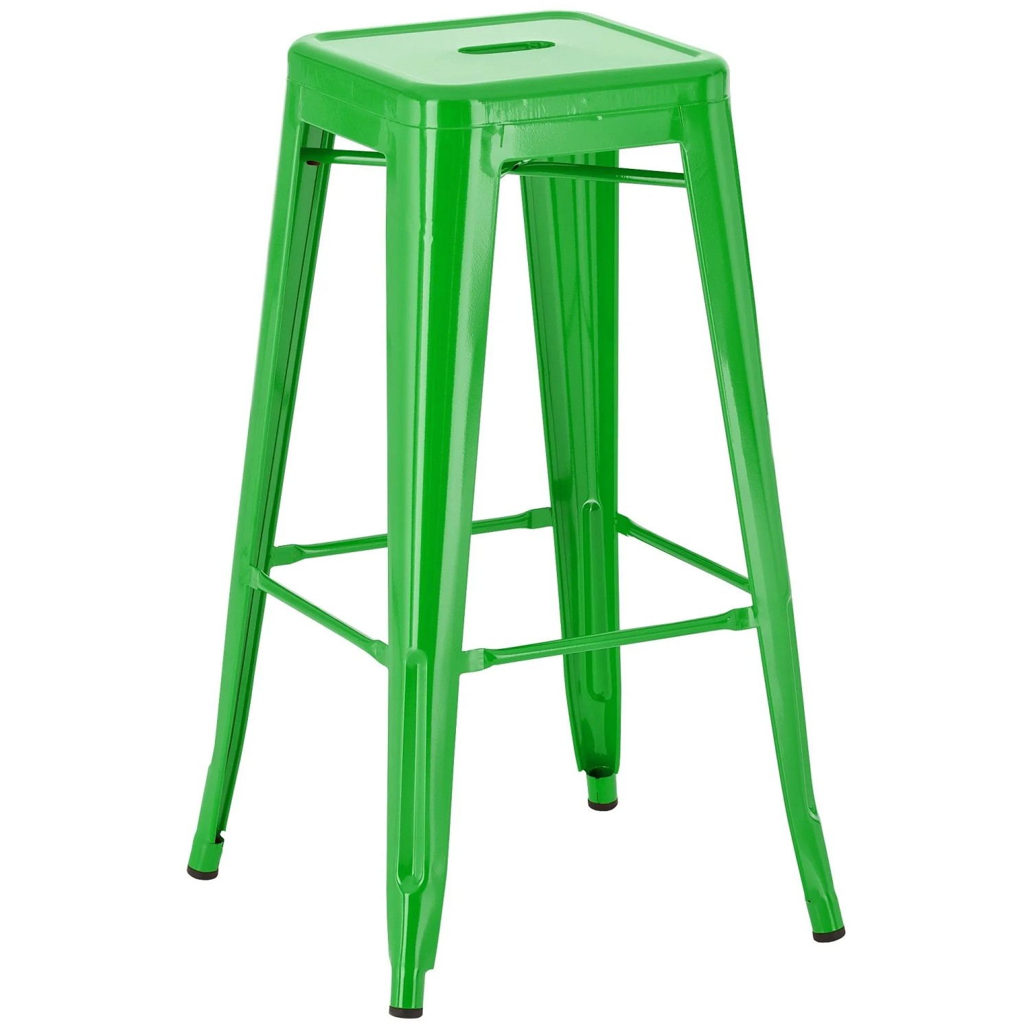 DELUKE Barhocker DOLAN Metall Grünfarbig 43x43x76cm Barstuhl Tresenhocker Tresenstuhl