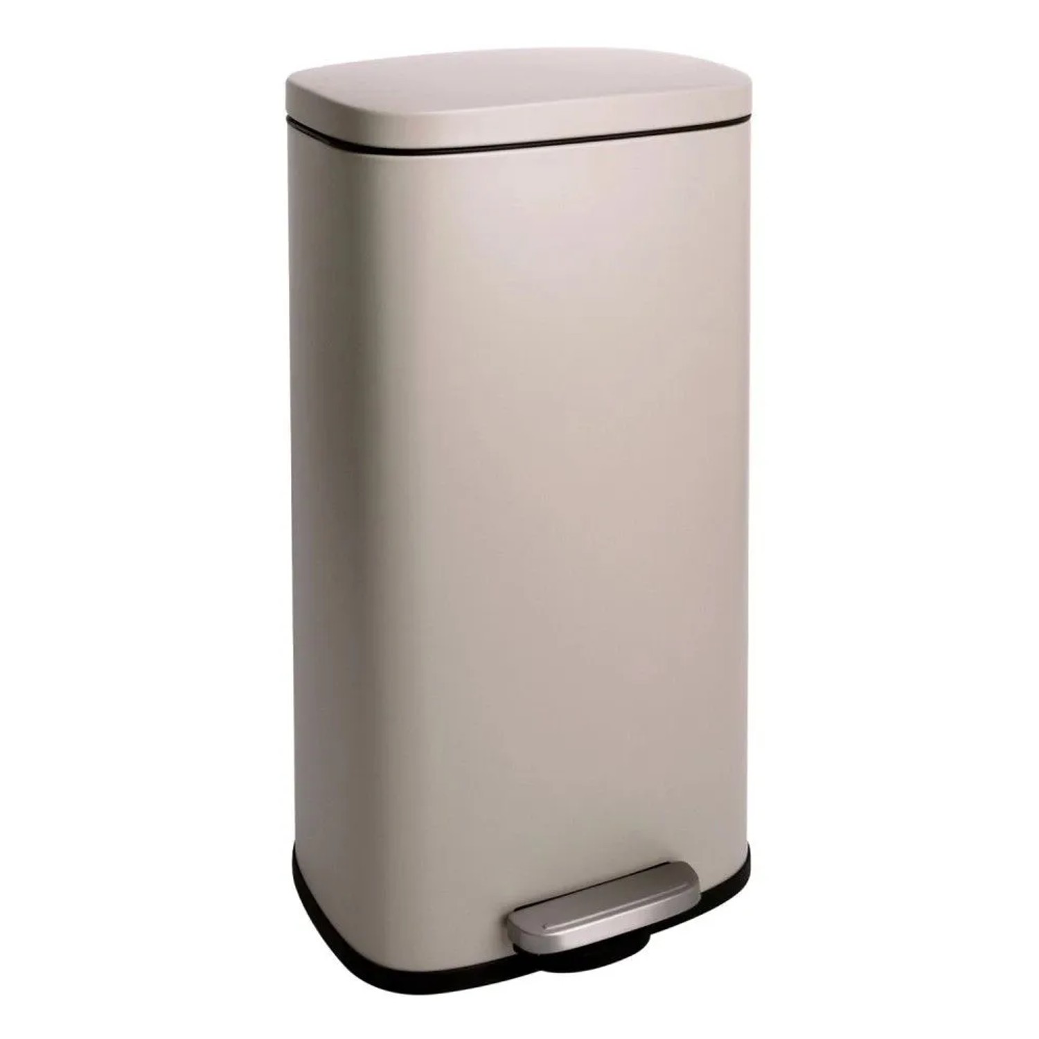 Svita TQ30 Mülleimer 30L Treteimer Abfallbehälter Softclose Deckel Taupe