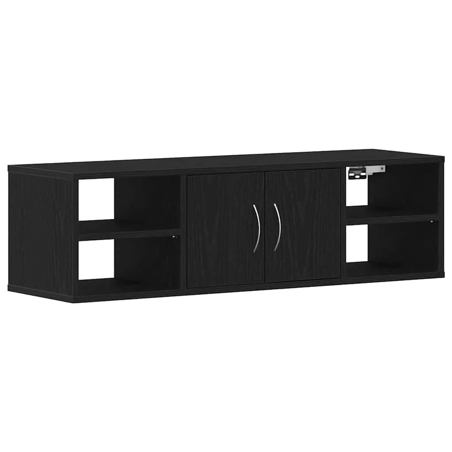 vidaXL Wandregal Schwarz Eichen-Optik 102 x 30 x 29 cm Holzwerkstoff 862601