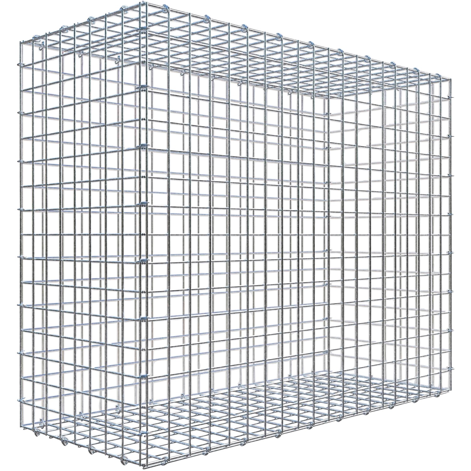 Gabiona C-Ring-Gabione 80 x 100 x 40 cm Maschenw 5 x 5 cm