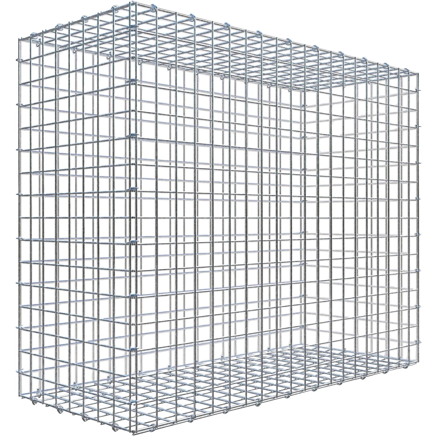 Gabiona C-Ring-Gabione 80 x 100 x 40 cm Maschenw 5 x 5 cm