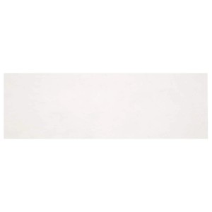 Rechteckiger, creme-weißer Kunstfell Teppich (80x250cm) von vidaXL.