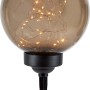 LED Solarkugel mit Erdspieß, Ø 20 cm, für stimmungsvolle Gartenbeleuchtung.