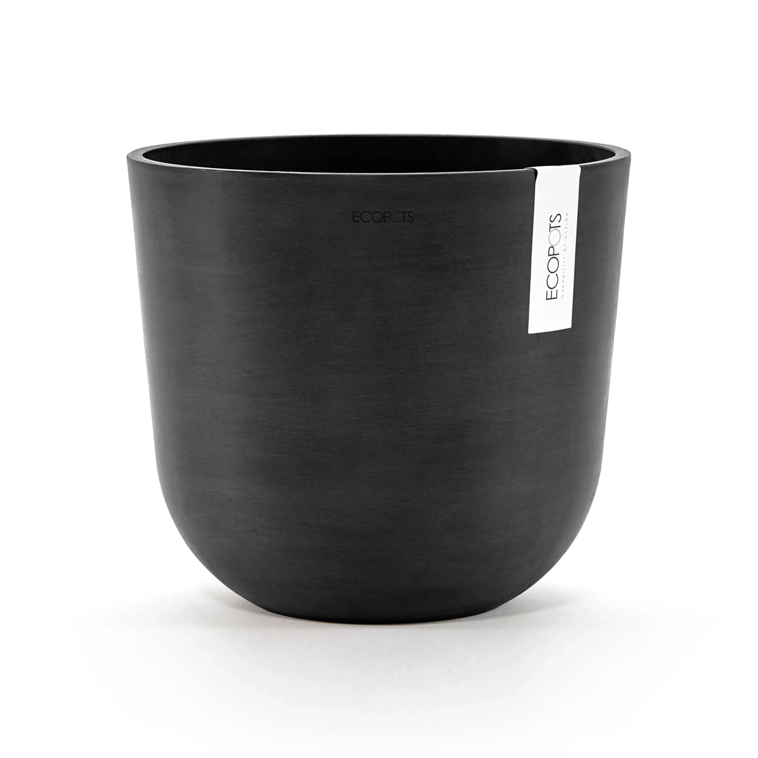 Ecopots Pflanztopf Oslo Dunkelgrau 25 cm x 21,8 cm günstig online kaufen