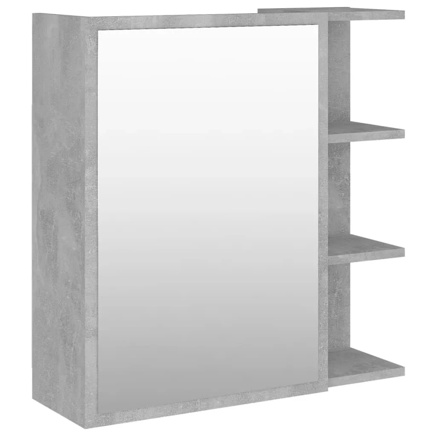 vidaXL Bad-Spiegelschrank Betongrau 62,5x20,5x64 cm Holzwerkstoff 803312 günstig online kaufen