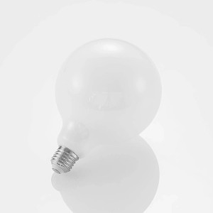Arcchio LED E27 Lampe, 6W, aus Glas, opalweiß, warmweißes Licht.